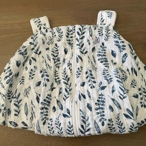 Muslin Car Seat Cover - Bebe Au Lait brand blue